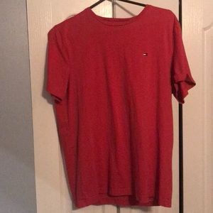 Red Tommy Hilfiger T-shirt
